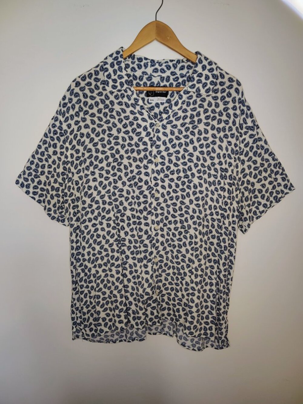 Original Use Men's XXL 2XL Paisley Button Down Shirt